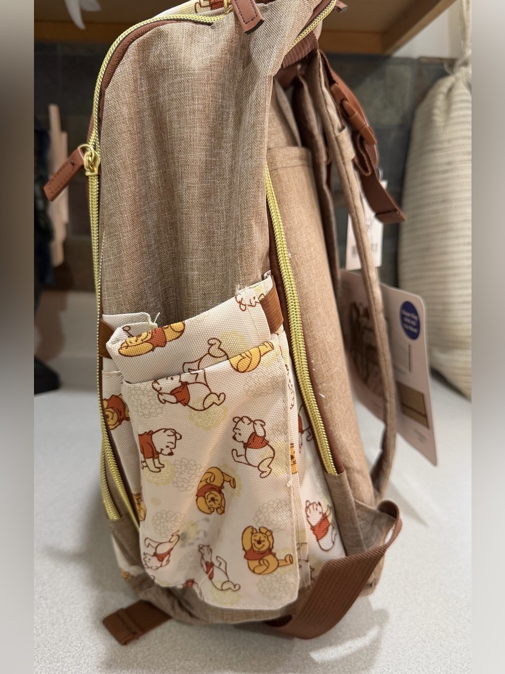 Winnie the Pooh 12 Pocket Diaper Bag NWT - Picture 2 of 6